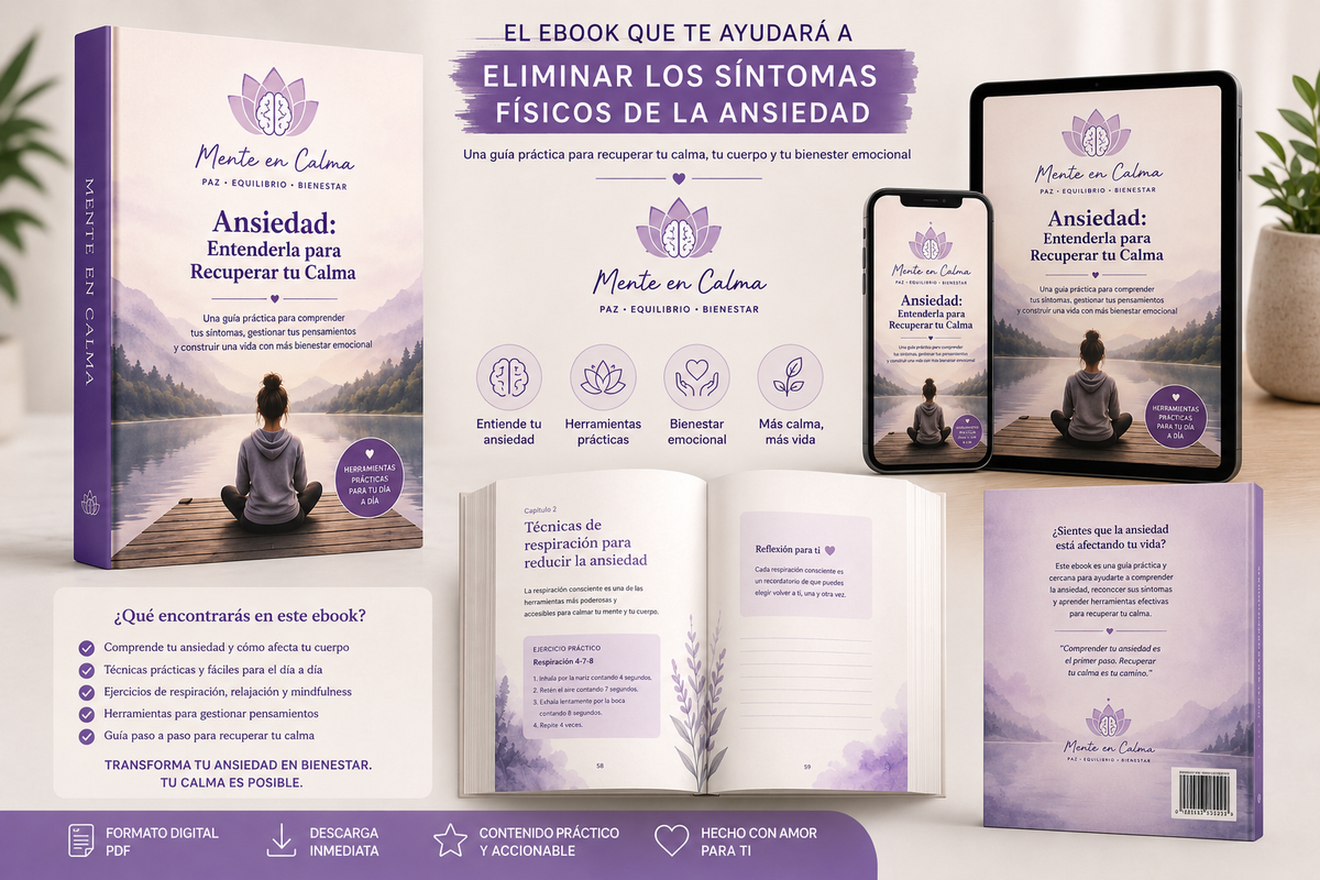 ANSIEDAD, entenderla para recuperar tu calma.
